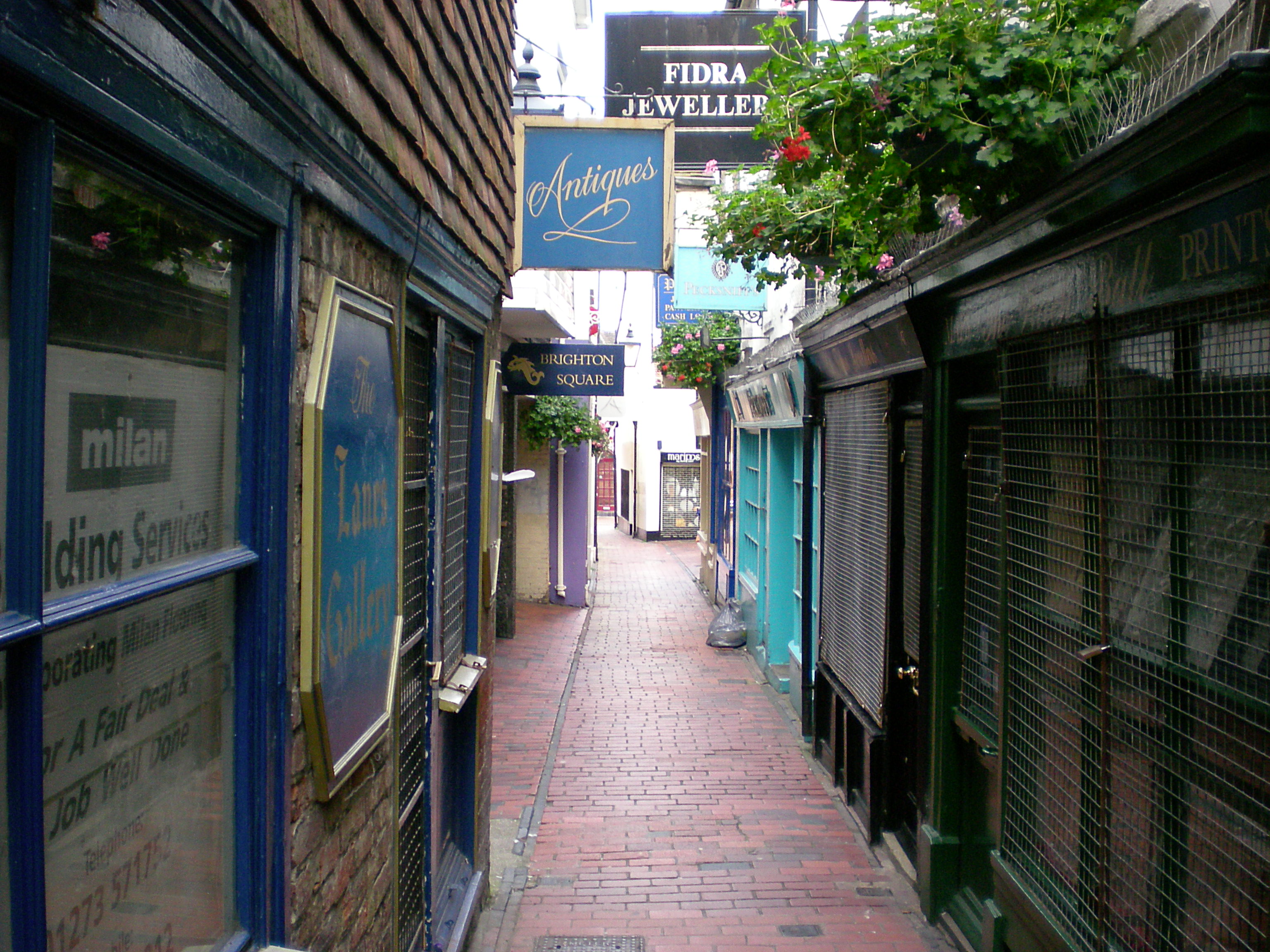 The Lanes — medieval alleyways