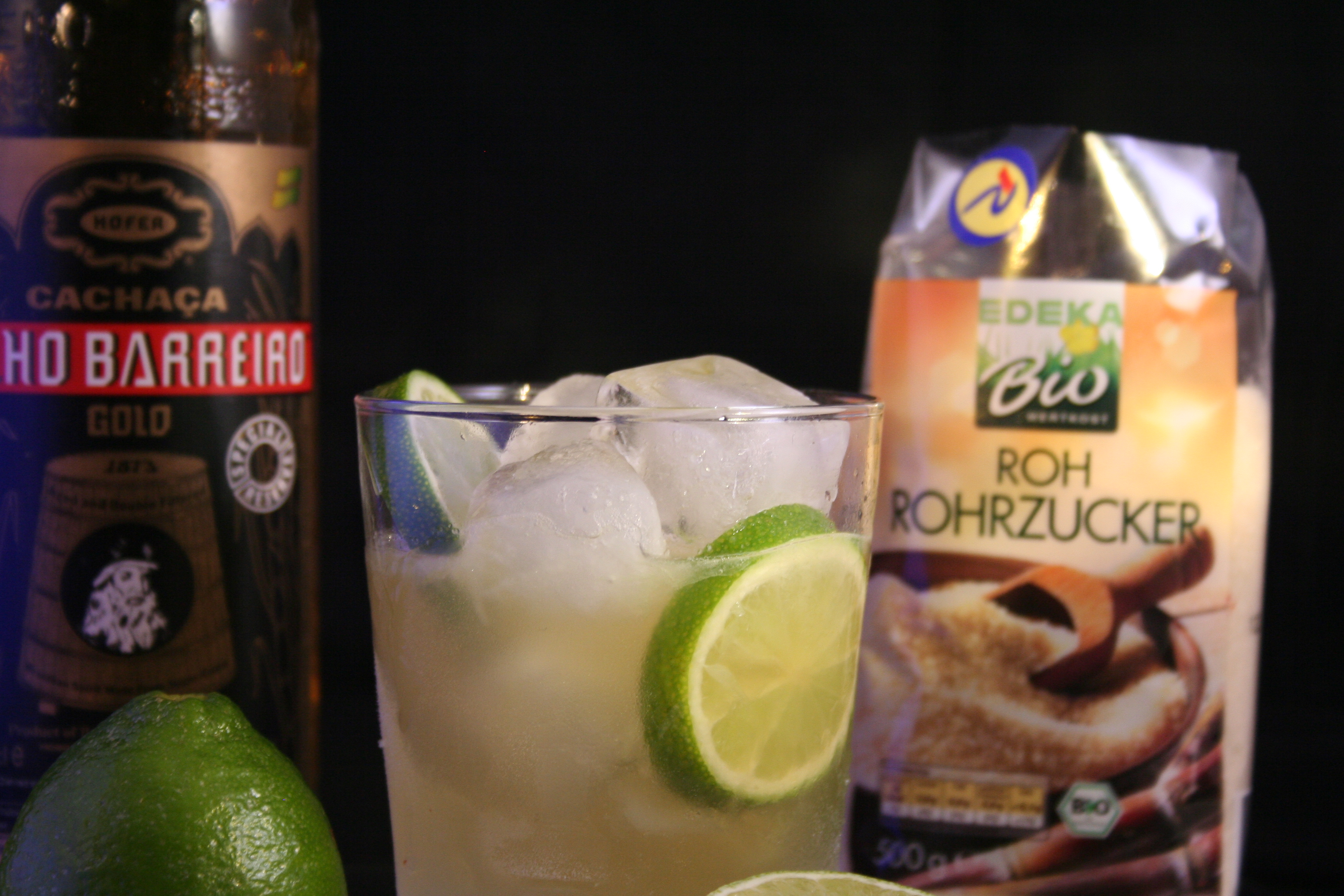 The caipirinha — cachaça, lime, sugar, crushed ice