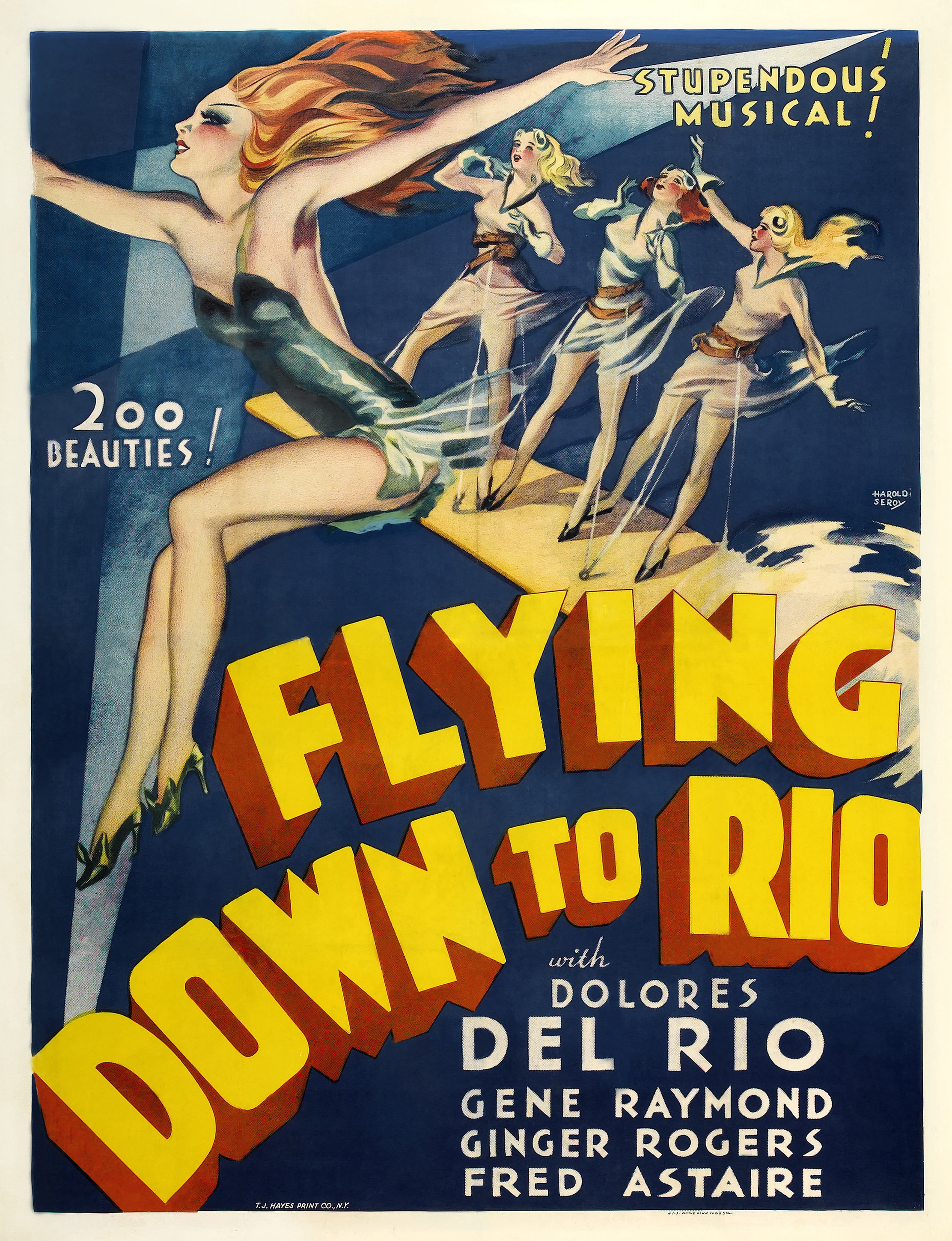 Flying Down to Rio, 1933 — RKO theatrical poster