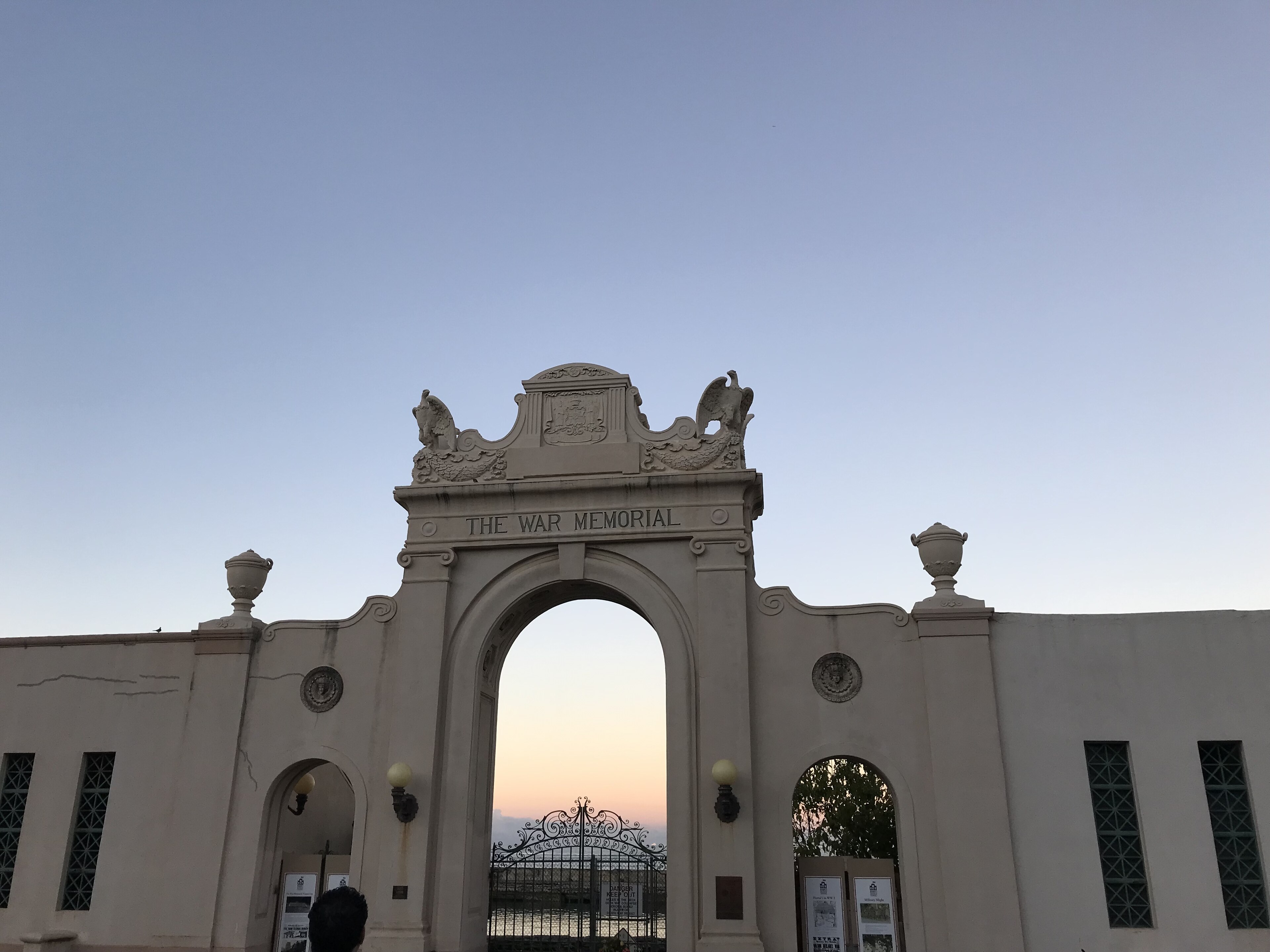 Waikīkī War Memorial Natatorium at sunrise — Hawaiʻi's beautiful ruin